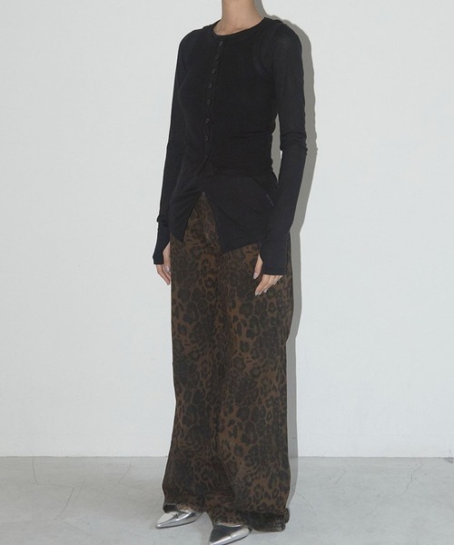 ALAND（エーランド）の「FANCY CLUB／レオパードパンツ（その他パンツ・レディース・ブラウン/カーキ・SMALL）」の11枚目の写真