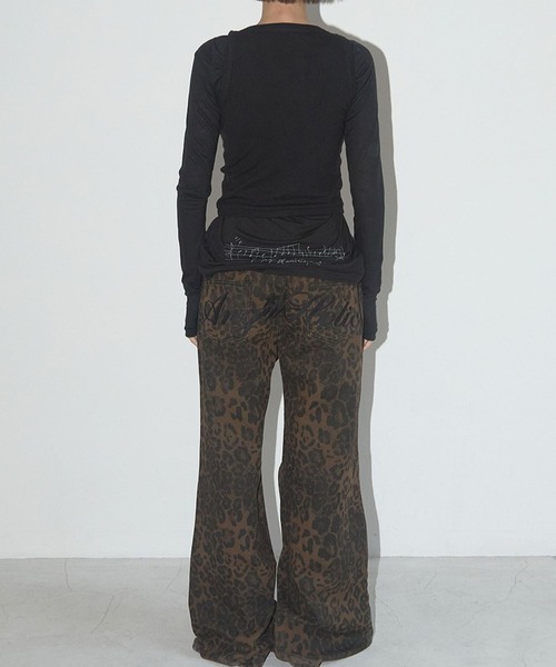 ALAND（エーランド）の「FANCY CLUB／レオパードパンツ（その他パンツ・レディース・ブラウン/カーキ・SMALL）」の12枚目の写真