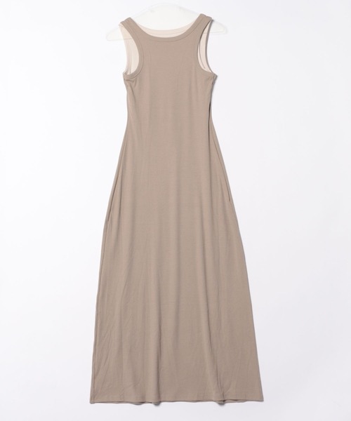 セール】layered lib sleeveless long one piece（ワンピース