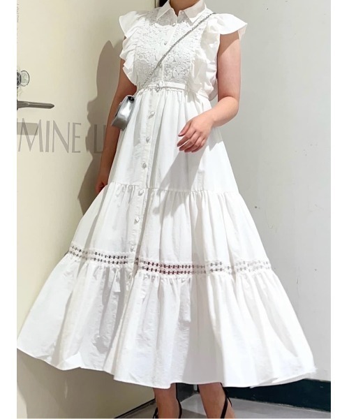 AND COUTURE（アンドクチュール）の「コットンレースフリル