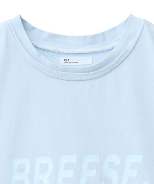 CRAFT STANDARD BOUTIQUE(クラフトスタンダードブティック)の「ヴィンテージ加工ロゴTEE(Tシャツ/カットソー・レディース・ブラック/サックスブルー・FREE)」の21枚目の写真