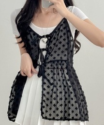 WEGO/シースルー2wayビスチェ