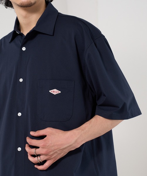 BALL(ボール)の「【BALL】ストレッチ天竺レギュラーカラーシャツ 55722(シャツ/ブラウス・メンズ・ホワイト/ブラック/ネイビー/ベージュ・LL/L/M)」の4枚目の写真
