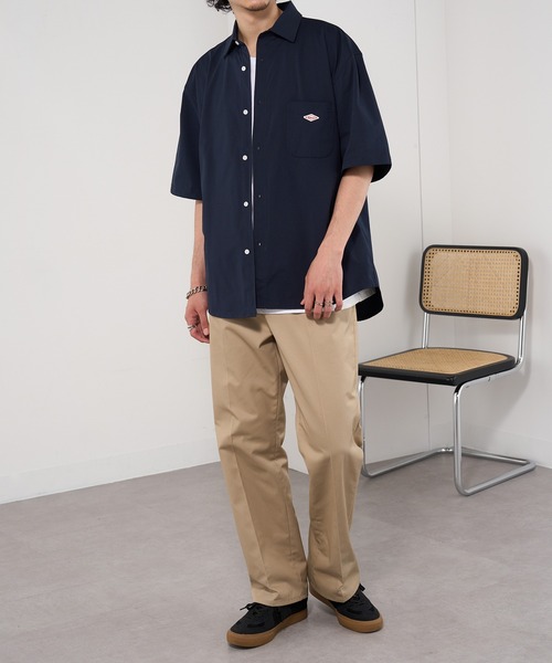 BALL(ボール)の「【BALL】ストレッチ天竺レギュラーカラーシャツ 55722(シャツ/ブラウス・メンズ・ホワイト/ブラック/ネイビー/ベージュ・LL/L/M)」の6枚目の写真