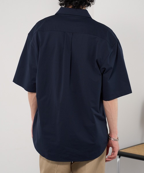 BALL(ボール)の「【BALL】ストレッチ天竺レギュラーカラーシャツ 55722(シャツ/ブラウス・メンズ・ホワイト/ブラック/ネイビー/ベージュ・LL/L/M)」の7枚目の写真