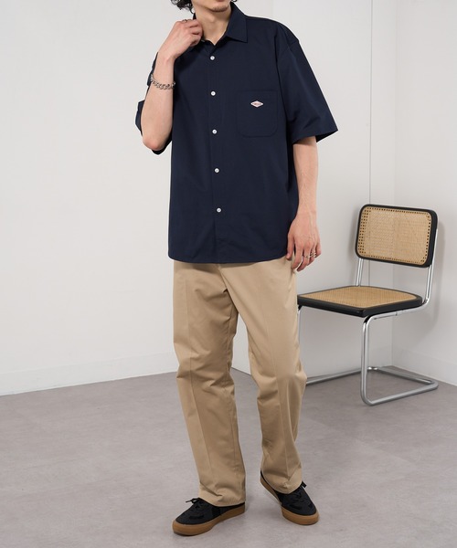 BALL(ボール)の「【BALL】ストレッチ天竺レギュラーカラーシャツ 55722(シャツ/ブラウス・メンズ・ホワイト/ブラック/ネイビー/ベージュ・LL/L/M)」の5枚目の写真