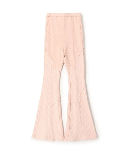 MALION vintage(マリオンヴィンテージ)の「MALION vintage RIB FLARE PANTS(その他パンツ・レディース・ブラック/ピンク/ライトベージュ・FREE)」の3枚目の写真