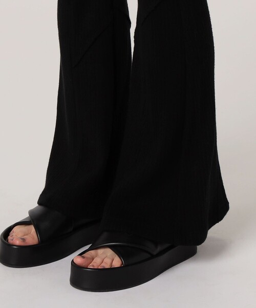 MALION vintage(マリオンヴィンテージ)の「MALION vintage RIB FLARE PANTS(その他パンツ・レディース・ブラック/ピンク/ライトベージュ・FREE)」の10枚目の写真