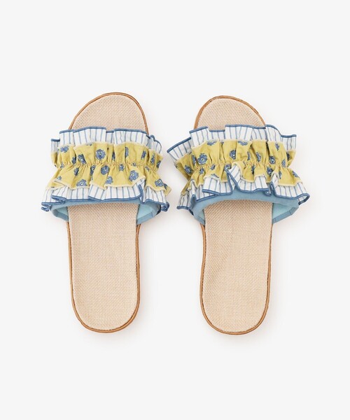 Afternoon Tea（アフタヌーンティー）の「プロバンスプリントルームシューズ（ルームシューズ/スリッパ・レディース・イエロー・ONE SIZE）」の2枚目の写真