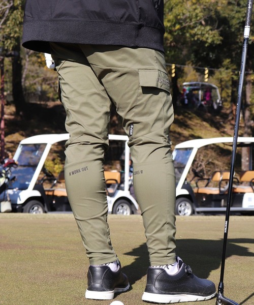 LUXE/R GOLF(ラグジュ ゴルフ)の「(RM)【LUXE/R GOLF】ストレッチ クロス カーゴパンツ(カーゴパンツ・メンズ・ベージュ/ブラック/カーキ/チャコールグレー・M/L/XL)」の4枚目の写真