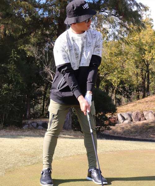 LUXE/R GOLF(ラグジュ ゴルフ)の「(RM)【LUXE/R GOLF】ストレッチ クロス カーゴパンツ(カーゴパンツ・メンズ・ベージュ/ブラック/カーキ/チャコールグレー・M/L/XL)」の22枚目の写真