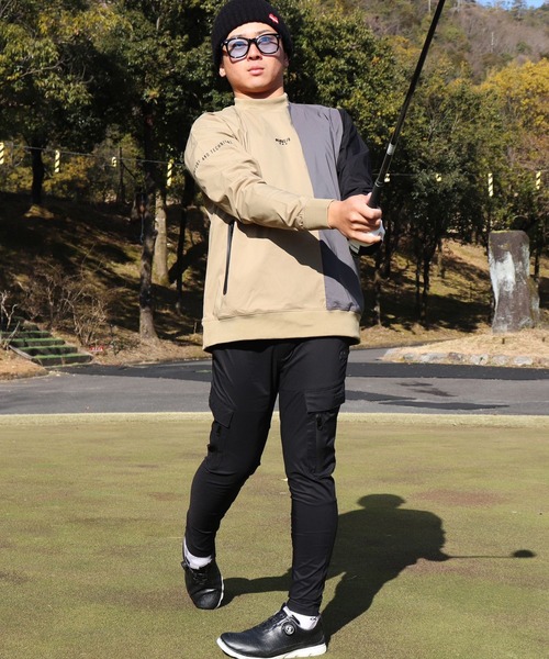 LUXE/R GOLF(ラグジュ ゴルフ)の「(RM)【LUXE/R GOLF】ストレッチ クロス カーゴパンツ(カーゴパンツ・メンズ・ベージュ/ブラック/カーキ/チャコールグレー・M/L/XL)」の6枚目の写真