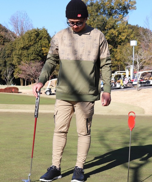 LUXE/R GOLF(ラグジュ ゴルフ)の「(RM)【LUXE/R GOLF】ストレッチ クロス カーゴパンツ(カーゴパンツ・メンズ・ベージュ/ブラック/カーキ/チャコールグレー・M/L/XL)」の18枚目の写真