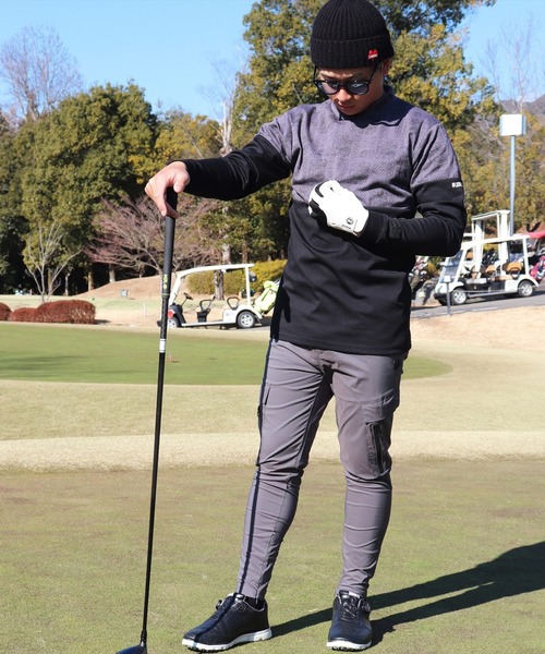 LUXE/R GOLF(ラグジュ ゴルフ)の「(RM)【LUXE/R GOLF】ストレッチ クロス カーゴパンツ(カーゴパンツ・メンズ・ベージュ/ブラック/カーキ/チャコールグレー・M/L/XL)」の13枚目の写真