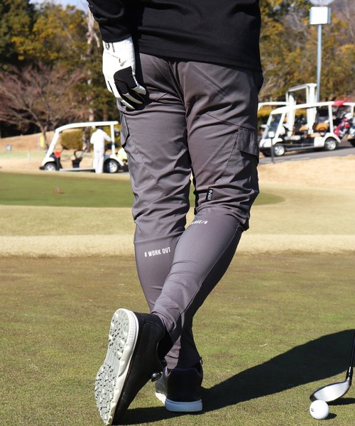 LUXE/R GOLF(ラグジュ ゴルフ)の「(RM)【LUXE/R GOLF】ストレッチ クロス カーゴパンツ(カーゴパンツ・メンズ・ベージュ/ブラック/カーキ/チャコールグレー・M/L/XL)」の16枚目の写真