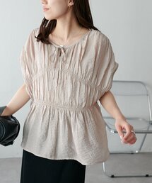 【新色追加!/WEB限定】前後2WAYシャーリングフレンチブラウス