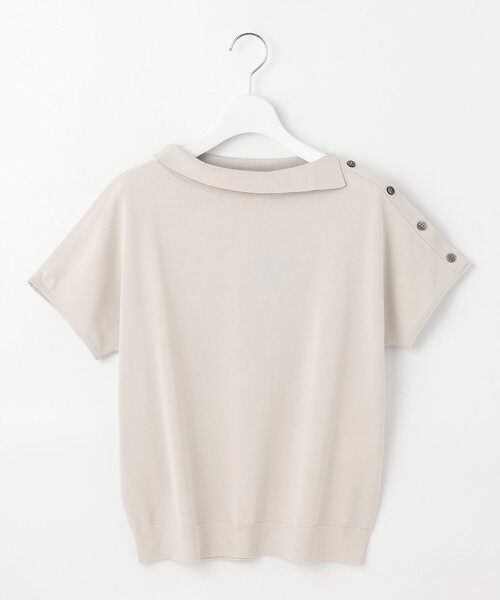 J.PRESS(ジェイプレス)の「【洗える・抗菌防臭】COTTON POLYESTER 襟付き ニット(ニット/セーター・レディース・ネイビー系/スカイブルー系/ピンク系/ライトグレー系・LARGE/MEDIUM)」の9枚目の写真