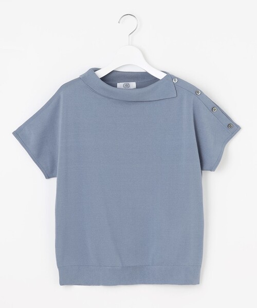 J.PRESS(ジェイプレス)の「【洗える・抗菌防臭】COTTON POLYESTER 襟付き ニット(ニット/セーター・レディース・ネイビー系/スカイブルー系/ピンク系/ライトグレー系・LARGE/MEDIUM)」の10枚目の写真