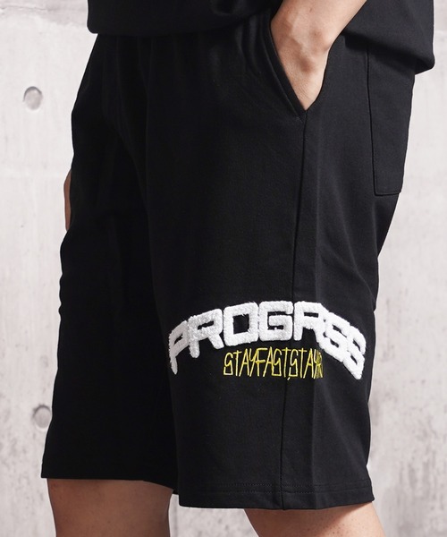 1111clothing（ワンフォークロージング）の「クラウン サガラ刺繍 スウェットショーツ / Crown Sagara Embroidery Sweatshorts（その他パンツ・メンズ・ブラック/グレイッシュベージュ/ホワイト系・M/XL/L）」の12枚目の写真