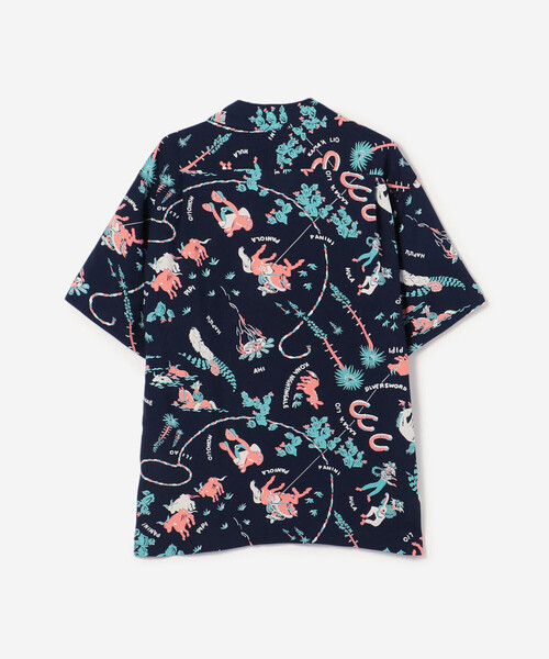 SUN SURF（サンサーフ）の「SUN SURF | 半袖ハワイアンシャツ “PANIOLA TOWN” WOMEN（シャツ/ブラウス・レディース・ネイビー・M）」の2枚目の写真