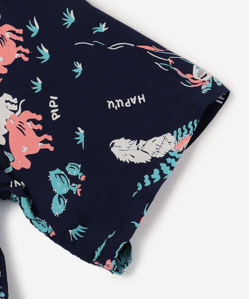 SUN SURF（サンサーフ）の「SUN SURF | 半袖ハワイアンシャツ “PANIOLA TOWN” WOMEN（シャツ/ブラウス・レディース・ネイビー・M）」の4枚目の写真