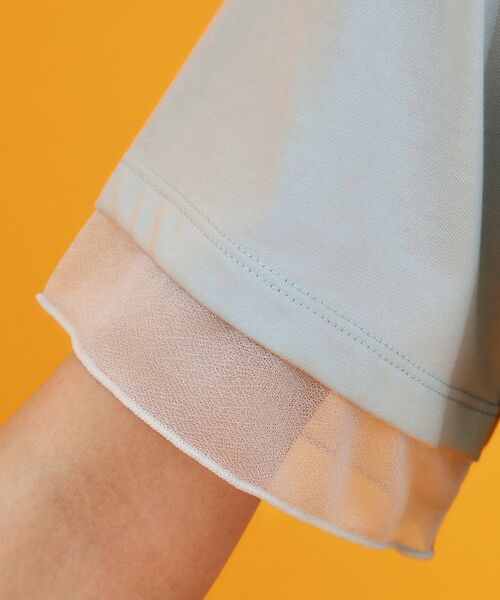 THE SHOP TK (ザ ショップ ティーケー )の「【再入荷】袖シアーTシャツ【接触冷感/UV/洗濯機OK】(Tシャツ/カットソー・レディース・オフホワイト/ブラック/サックスブルー/ダークブラウン・12/13)」の22枚目の写真