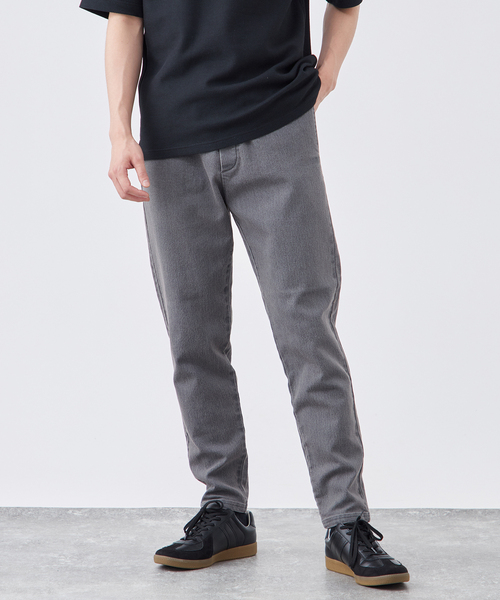 B.C STOCK（ベーセーストック）の「ライトオンスデニム テイクイット イージーパンツ（デニムパンツ・メンズ・グレー/ブルー/ブラック/ネイビー・SMALL/MEDIUM/LARGE）」の2枚目の写真