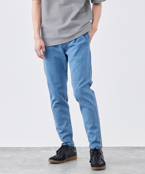 B.C STOCK（ベーセーストック）の「ライトオンスデニム テイクイット イージーパンツ（デニムパンツ・メンズ・グレー/ブルー/ブラック/ネイビー・SMALL/MEDIUM/LARGE）」の4枚目の写真