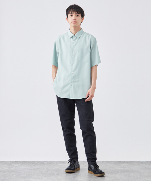 B.C STOCK（ベーセーストック）の「ライトオンスデニム テイクイット イージーパンツ（デニムパンツ・メンズ・グレー/ブルー/ブラック/ネイビー・SMALL/MEDIUM/LARGE）」の17枚目の写真