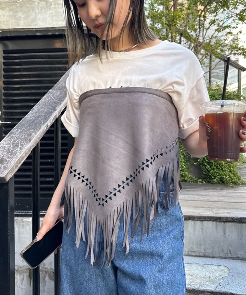 Spic&Span【A.point】別注ファーストール セール】 【Nikkei magazine掲載】シャドウチェーンスカーフ