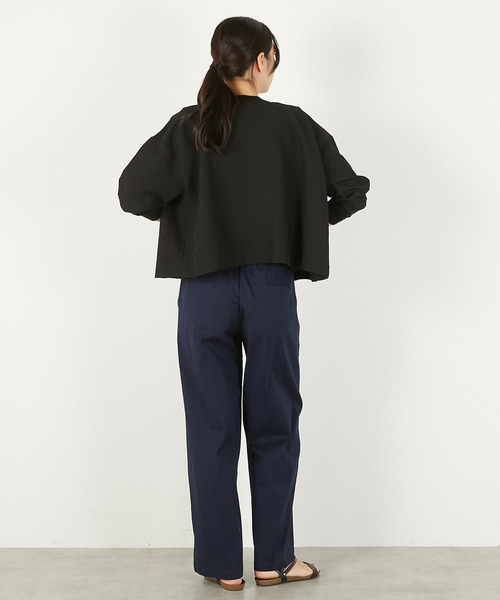 MELROSE claire(メルローズ クレール)の「【ワイドシルエットカットカーディガン】(カーディガン/ボレロ・レディース・チャコールグレー/ブラック/ホワイト・FREE)」の22枚目の写真