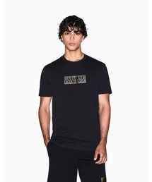 【A|X アルマーニ エクスチェンジ】ゴールドロゴ 半袖クルーネックTシャツ/REGULAR