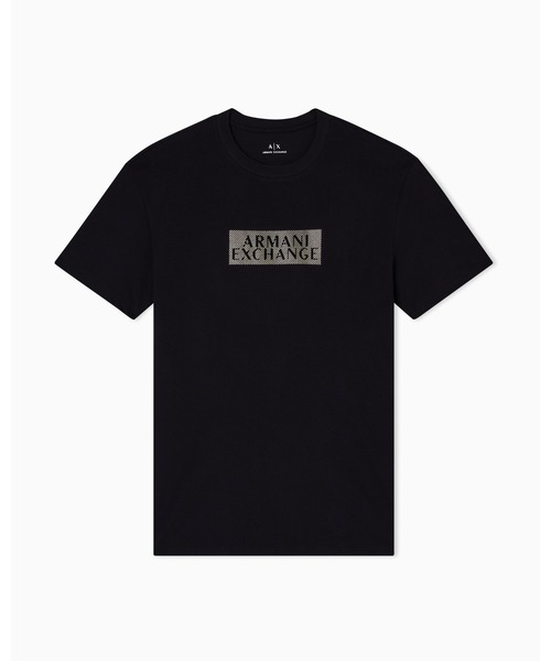 ARMANI EXCHANGE(アルマーニエクスチェンジ)の「【A|X アルマーニ エクスチェンジ】ゴールドロゴ 半袖クルーネックTシャツ/REGULAR(Tシャツ/カットソー・メンズ・ブラック/ブラック系その他・XX-LARGE/X-SMALL/X-LARGE/SMALL/MEDIUM/LARGE)」の8枚目の写真