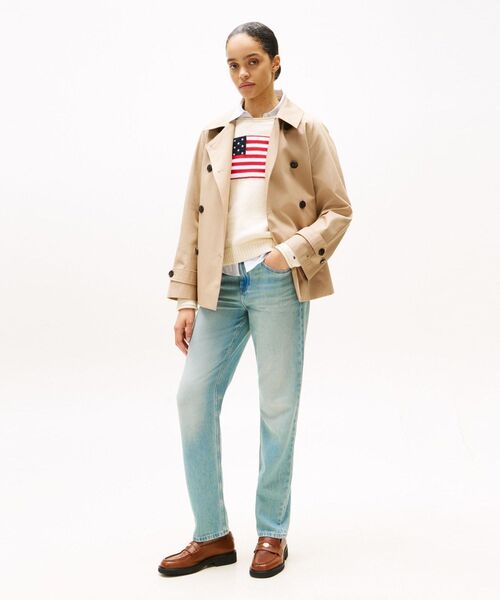 TOMMY HILFIGER(トミーヒルフィガー)の「クラシックストレートジーンズ(デニムパンツ・レディース・インディゴブルー・25inch/26inch/27inch/28inch)」の2枚目の写真