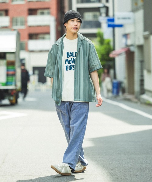 niko and...（ニコアンド）の「アソートロゴクラフトＴシャツ（Tシャツ/カットソー・メンズ・グレー/オフホワイト/ネイビー/オレンジ・LARGE/MEDIUM）」の7枚目の写真