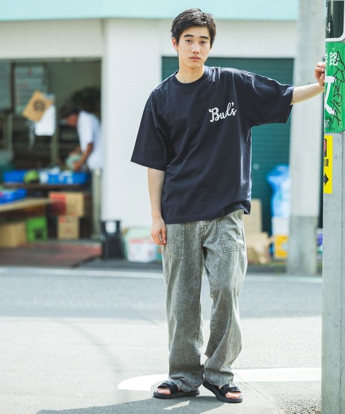 niko and...（ニコアンド）の「アソートロゴクラフトＴシャツ（Tシャツ/カットソー・メンズ・グレー/オフホワイト/ネイビー/オレンジ・LARGE/MEDIUM）」の15枚目の写真