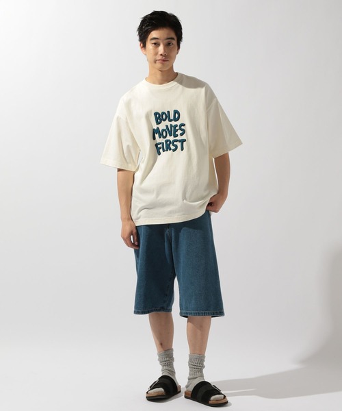 niko and...（ニコアンド）の「アソートロゴクラフトＴシャツ（Tシャツ/カットソー・メンズ・グレー/オフホワイト/ネイビー/オレンジ・LARGE/MEDIUM）」の19枚目の写真