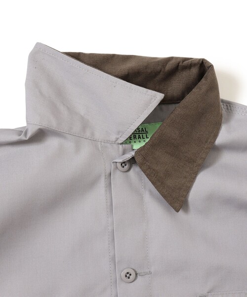 UNIVERSAL OVERALL(ユニバーサルオーバーオール)の「【別注】UNIVERSAL OVERALL / カバーオール(カバーオール・メンズ・ブラック/グレー・S/M/L/XL)」の9枚目の写真