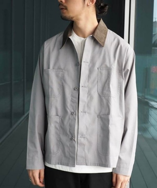 UNIVERSAL OVERALL(ユニバーサルオーバーオール)の「【別注】UNIVERSAL OVERALL / カバーオール(カバーオール・メンズ・ブラック/グレー・S/M/L/XL)」の3枚目の写真