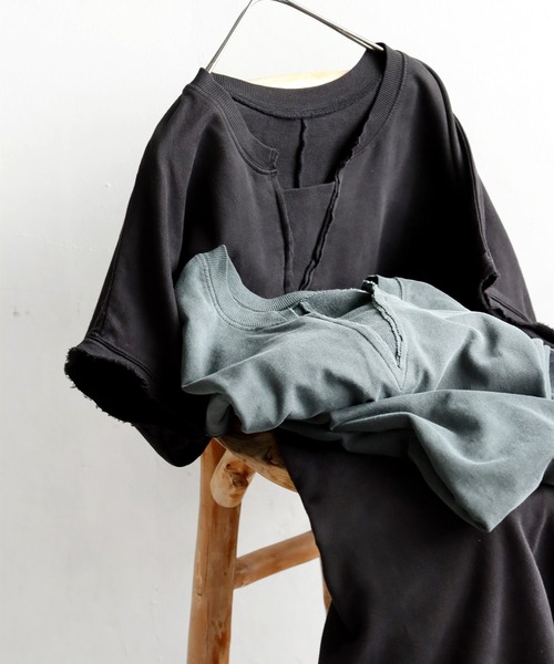 antiqua(アンティカ)の「ピグメント加工ワンピース(ワンピース・レディース・ダークグレー/ブラック・ONESIZE)」の14枚目の写真