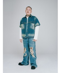 SUICIDE STUDS DENIM SHIRT