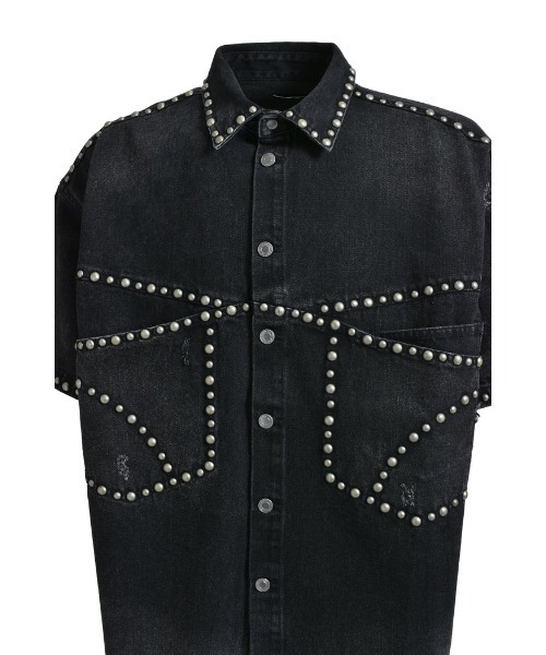 BREATH(ブレス)の「SUICIDE STUDS DENIM SHIRT(シャツ/ブラウス・メンズ・インディゴブルー/スミクロ・XX-LARGE/X-LARGE/LARGE)」の8枚目の写真