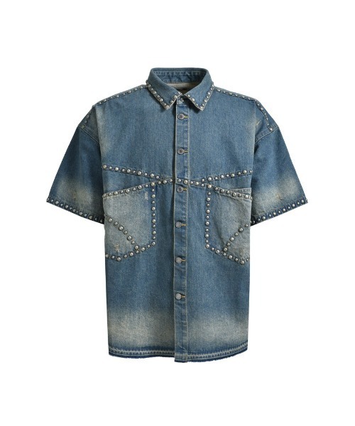BREATH(ブレス)の「SUICIDE STUDS DENIM SHIRT(シャツ/ブラウス・メンズ・インディゴブルー/スミクロ・XX-LARGE/X-LARGE/LARGE)」の9枚目の写真
