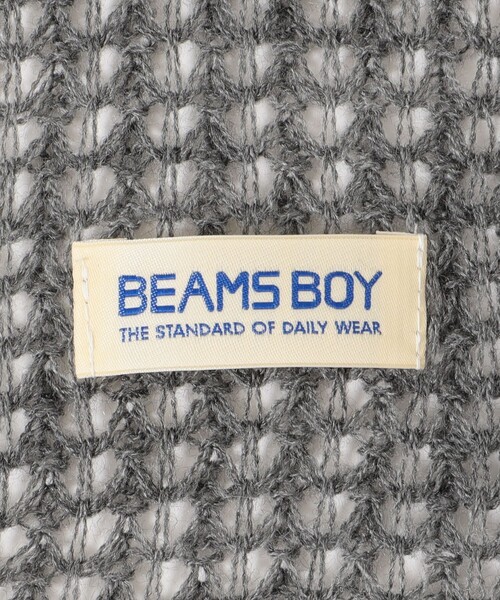 新品未使用品 BEAMS BOY フリルマフラー グレー BEAMS BOY（ビームスボーイ）の「BEAMS BOY / フリル マフラー