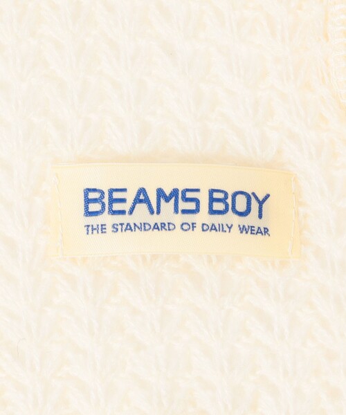 BEAMS BOY（ビームスボーイ）の「透かし編み フリル ストール（マフラー・レディース・グレー/オフホワイト/ブラウン/ブラック・ONE SIZE）」の15枚目の写真
