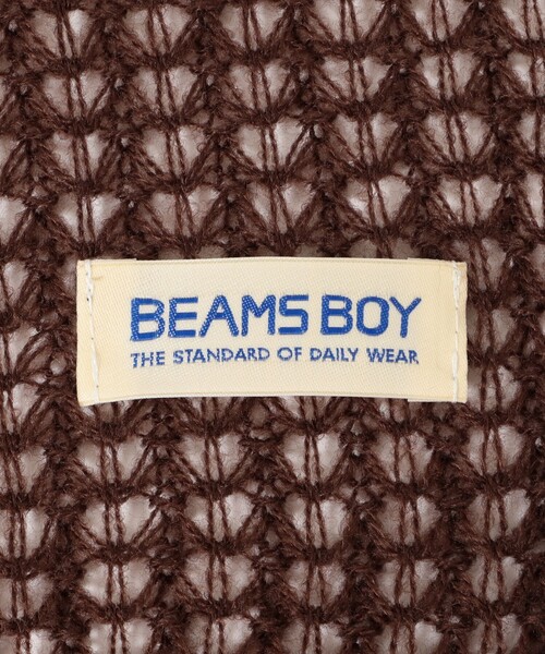 BEAMS BOY（ビームスボーイ）の「透かし編み フリル ストール（マフラー・レディース・グレー/オフホワイト/ブラウン/ブラック・ONE SIZE）」の18枚目の写真