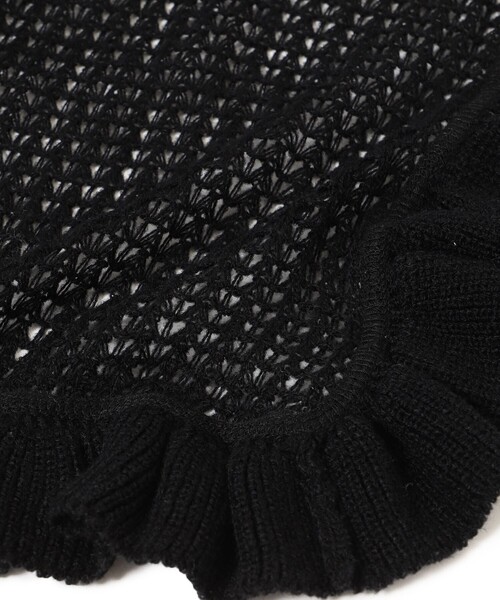 BEAMS BOY（ビームスボーイ）の「透かし編み フリル ストール（マフラー・レディース・グレー/オフホワイト/ブラウン/ブラック・ONE SIZE）」の21枚目の写真