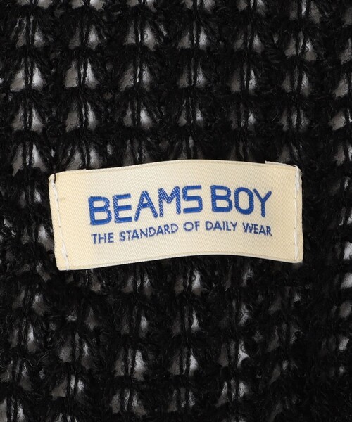 BEAMS BOY（ビームスボーイ）の「透かし編み フリル ストール（マフラー・レディース・グレー/オフホワイト/ブラウン/ブラック・ONE SIZE）」の22枚目の写真