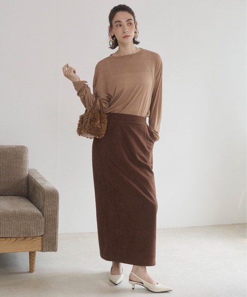 ガフリエレパジー二 セットアップ  一点物 美品 2点セット】フェイクスエード オーバーサイズ シャツジャケット