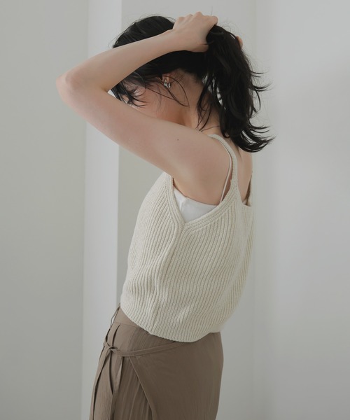 LIAN（リアン）の「リブニットキャミソール（キャミソール・レディース・ブラウン/レッド/アイボリー・FREE）」の20枚目の写真